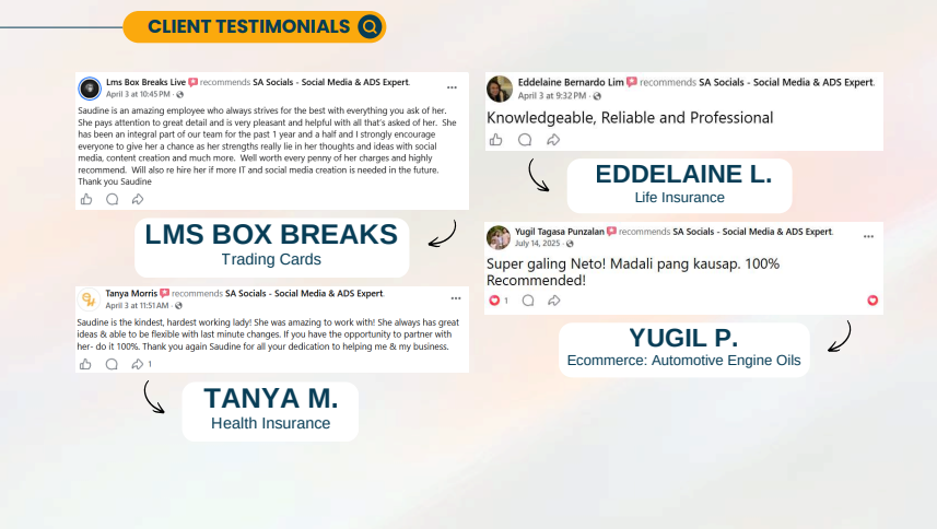 Multiple business card images with names, titles, and contact details, overlapping each other on a light background.