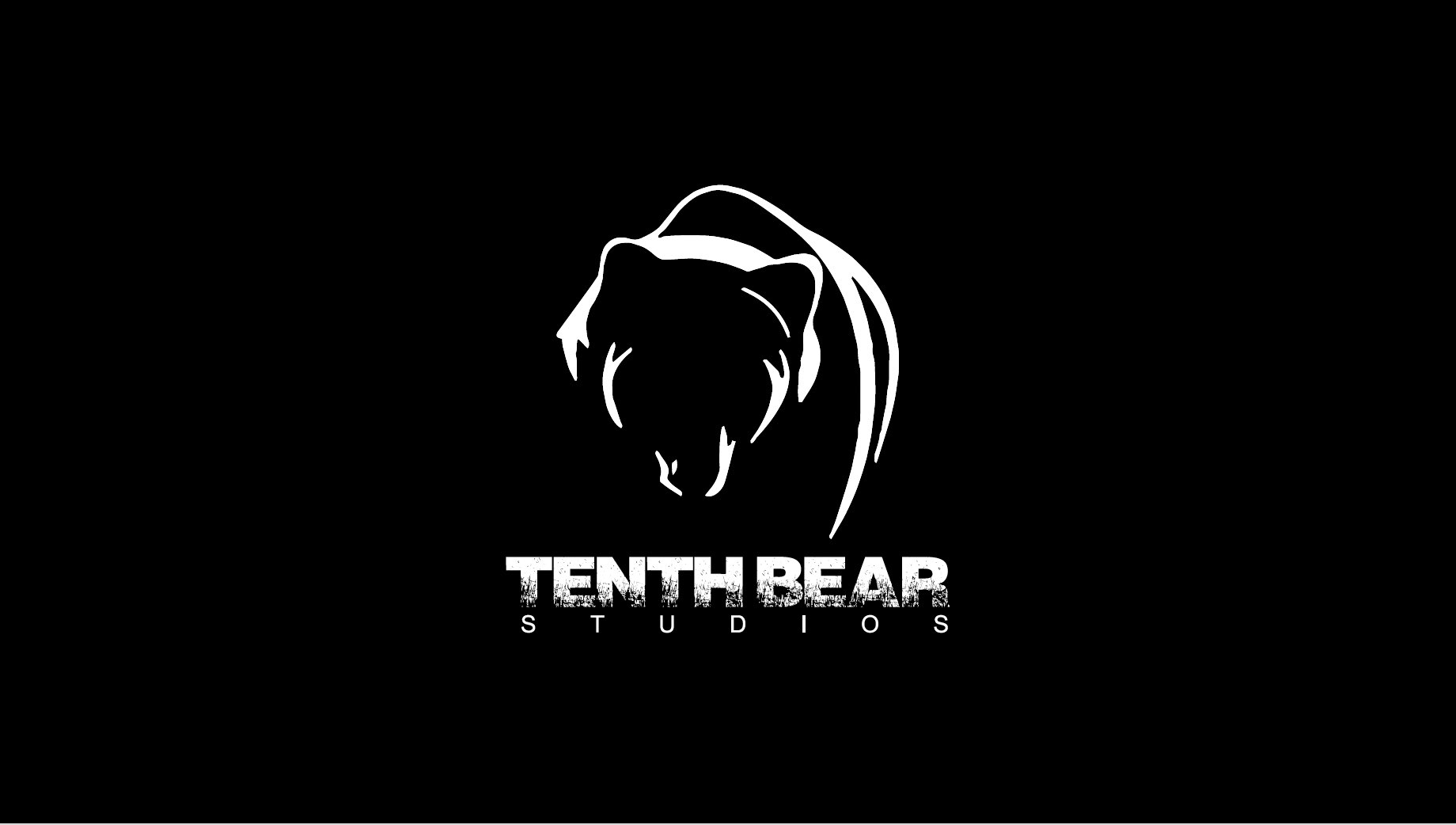White bear silhouette with text 'Tenth Bear Studios' on black background.