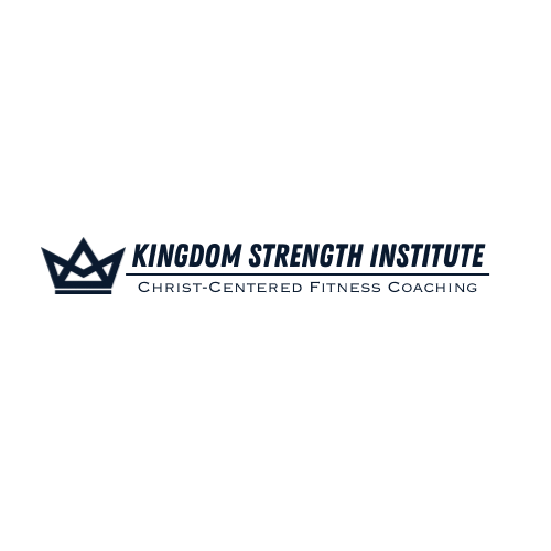 Logo with crown icon and text for Kingdom Strength Institute, a fitness coaching organization.